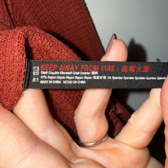 FP Movement Waffle Thermal Half Zip Top - Nutshell M - Picture 5 of 6